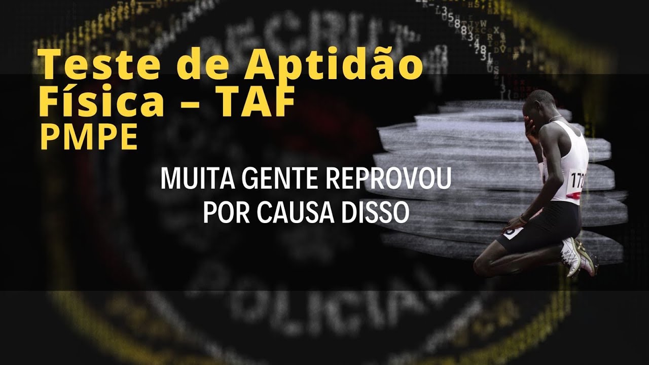 NÃO COMETA ESSE ERRO! [COMO É NO DIA DO TAF DA PMPE]