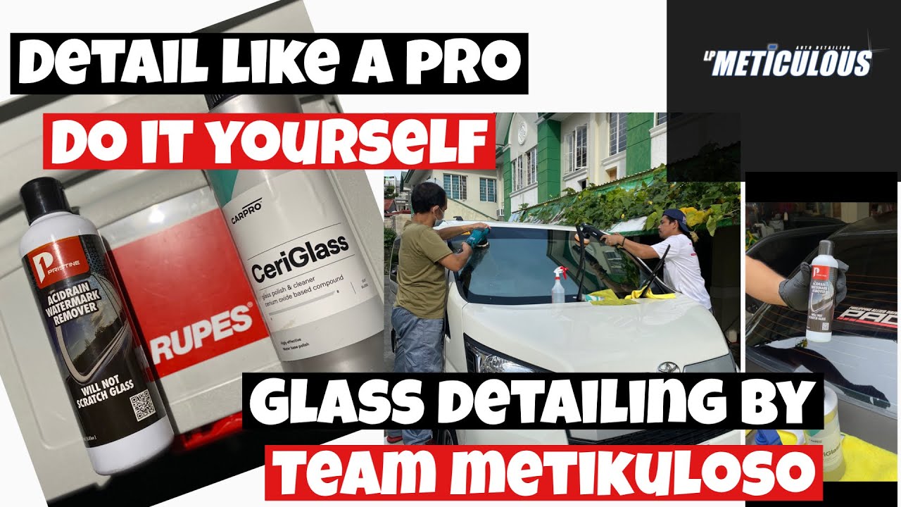 How to clean your windshield like a pro..a #pristine #carproceriglass # ...