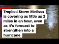 🌪️ Tropical Storm Melissa Crawls Through Caribbean — Slower Than Walking Speed 😱🌊