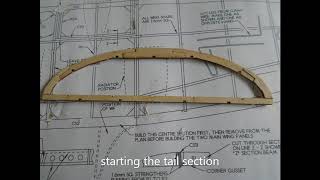 Balsa wood spitfire wings and tail