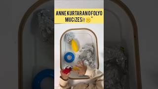 BEBEĞİ OYALAMANIN EN UCUZ YOLU! 🤫 Baby sensory play with foil #bebeketkinlikleri #shorts