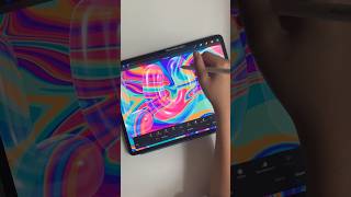 Trippy psychedelic bubble lettering #digitalart #procreate #tutorial #ipad #drawing #painting #fun