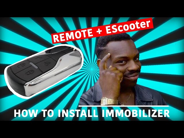 Modstand bronze ignorere Immobilizer for E Scooter | How to install tutorial - YouTube