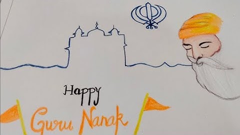How to draw Guru Nanak Dev Ji | Step by Step | Easy Guru Nanak Dev Ji Drawing