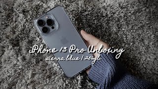 iPhone 13 Pro sierra blue + accessories UNBOXING