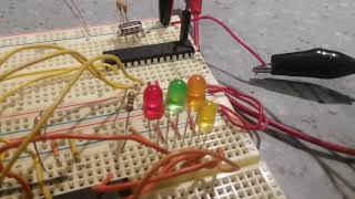 ATmega328 SPI Potentiometer LEDs