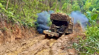 Very powerful and specialized truck for mountain roads with potholes
