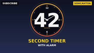 42 Min Timer with Loud Alarm | Great for Meditation