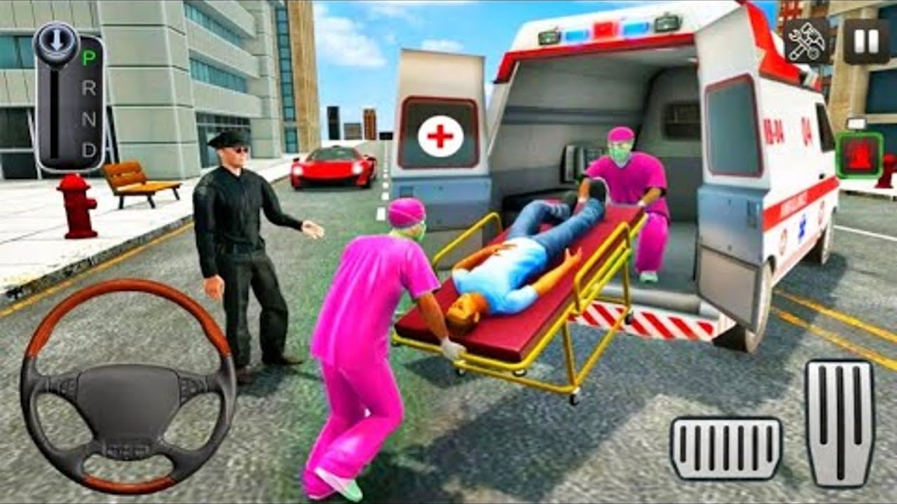 Roof Jumping Ambulance Simulator - Rooftop Stunts - Rescue Simulator! Android gameplay