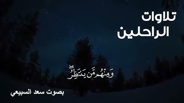 تلاوة مُتَوفَّى - سعد السبيعي -رحمهُ الله-.