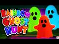 Rainbow Ghost Hunt 👻 Brain Break Party | Halloween Monster Hunt | Minions Chase | Kids Dance Songs