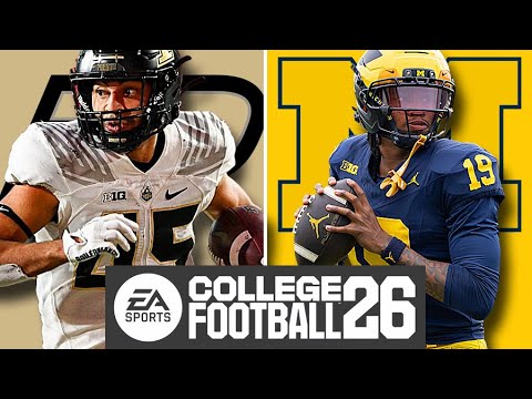 Purdue (4-4) at Michigan (6-2) - Week 10 Simulation (EA College Football 26)