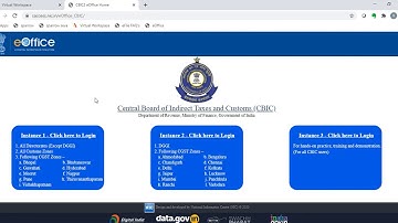 CBIC e-office : Video 1 - Login steps