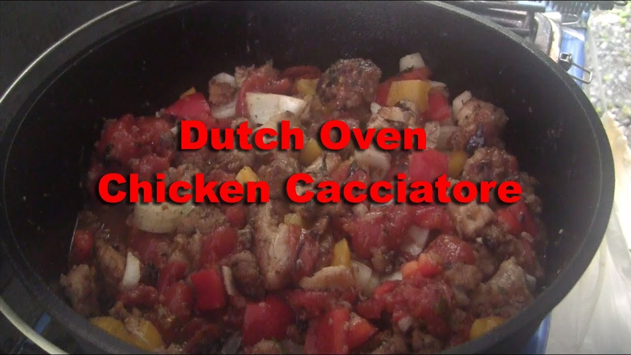 Dutch Oven Chicken Cacciatore YouTube