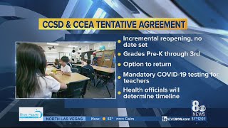 CCSD, teachers union reach tentative agreement on in-person learning model for pre-K through 3rd gra