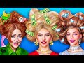 One Color Makeover Challenge Rich vs Broke vs Super Rich mp3