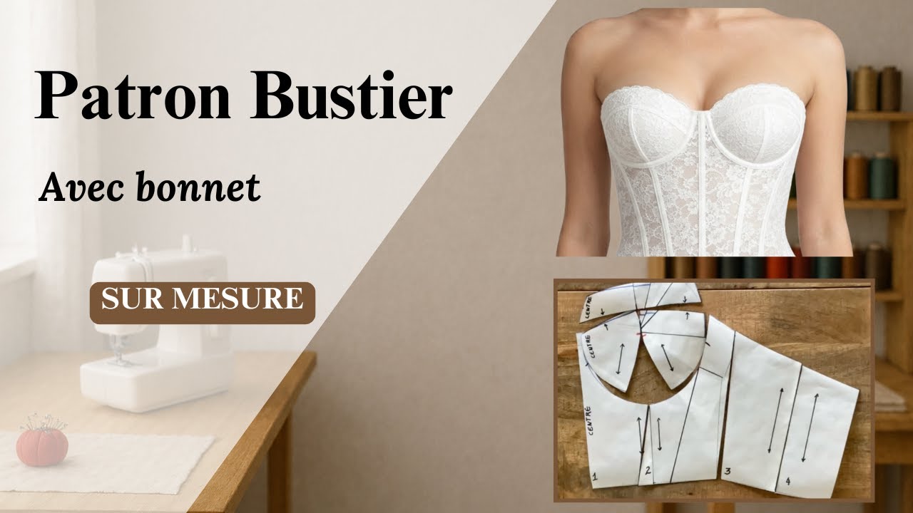 Bustier avec bonnet sur mesure | Transformer ton corsage de base pas à pas