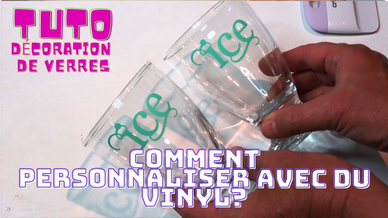 COMMENT DECORER VOS VERRES POUR TOUT EVENEMENT? VYNIL SUR VERRE - YouTube