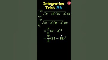 Integration Shortcut Tricks For JEE Mains in Hindi - Integration Trick 6 #Shorts Maths Tricks
