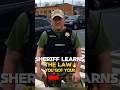 Citizen teaches sheriff a legal lesson on the spot🔥