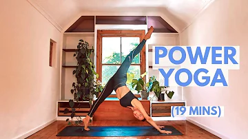 POWER YOGA 19 Min Yoga | Fluid Yoga Workout For Strength + Tone