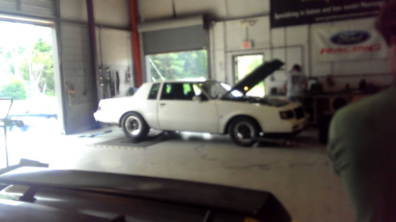 White Buick Regal GN Turbo 400hp on dyno YouTube
