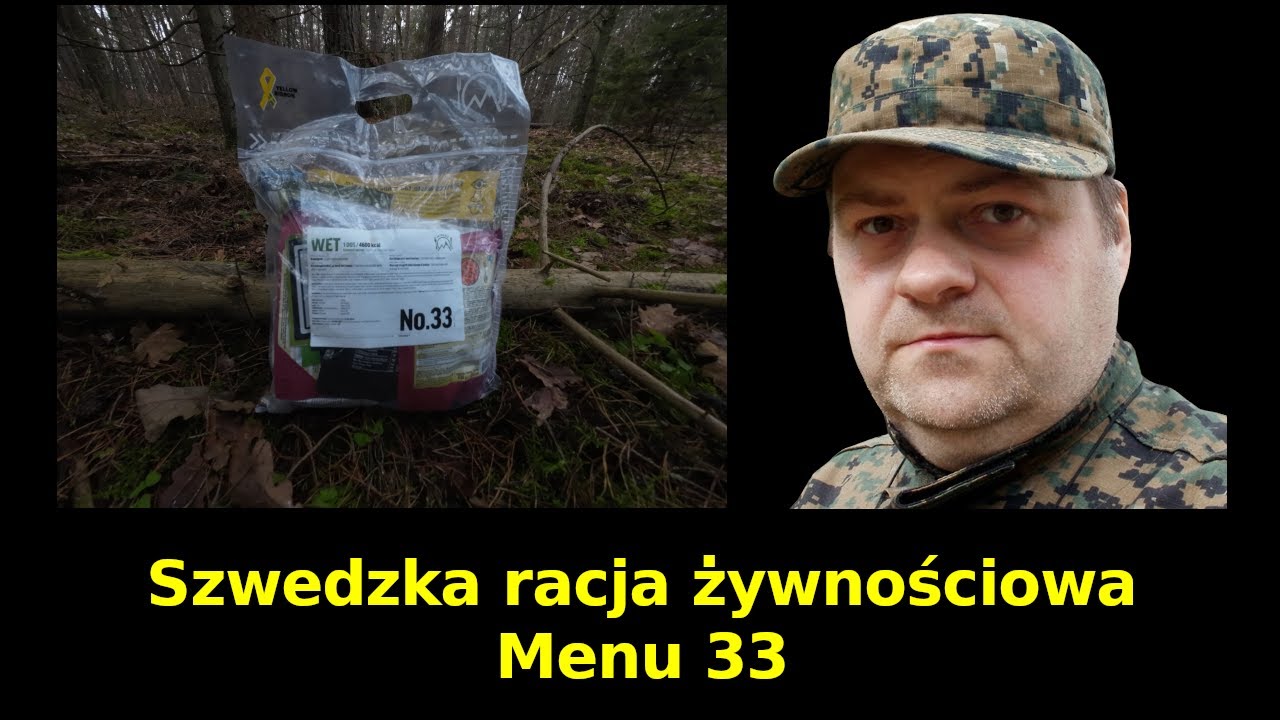 SZWEDZKA racja żywnościowa na 24h - Menu 33