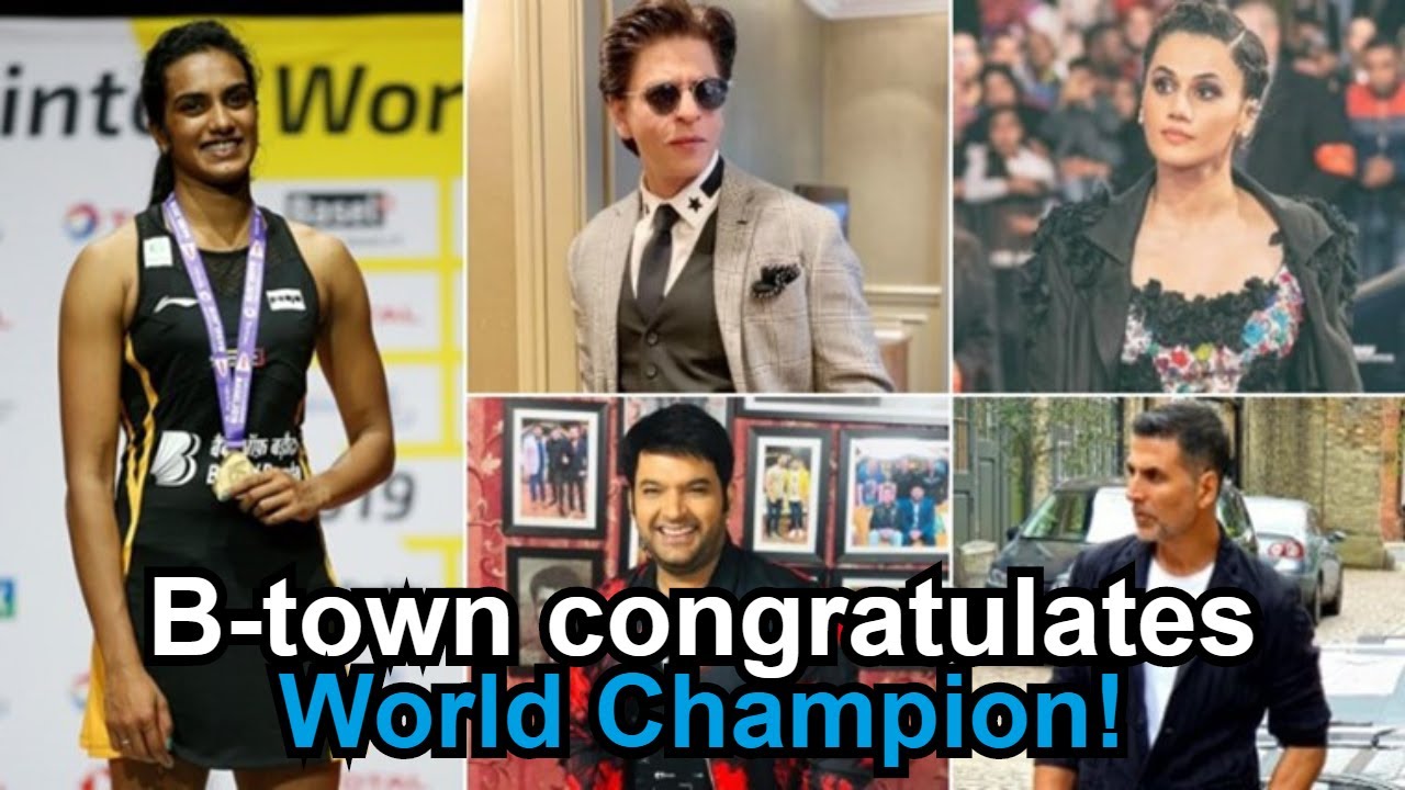 english news today live #BWFWorldChampionships2019: Bollywood congratulates PV Sindhu