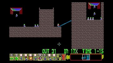 Custom Lemmings Level - In Need Of Scenery by tseug (no time pause glitch solution)