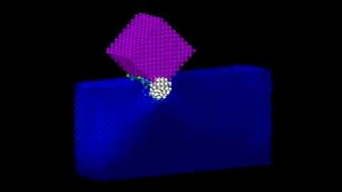 Nanoindentation simulation