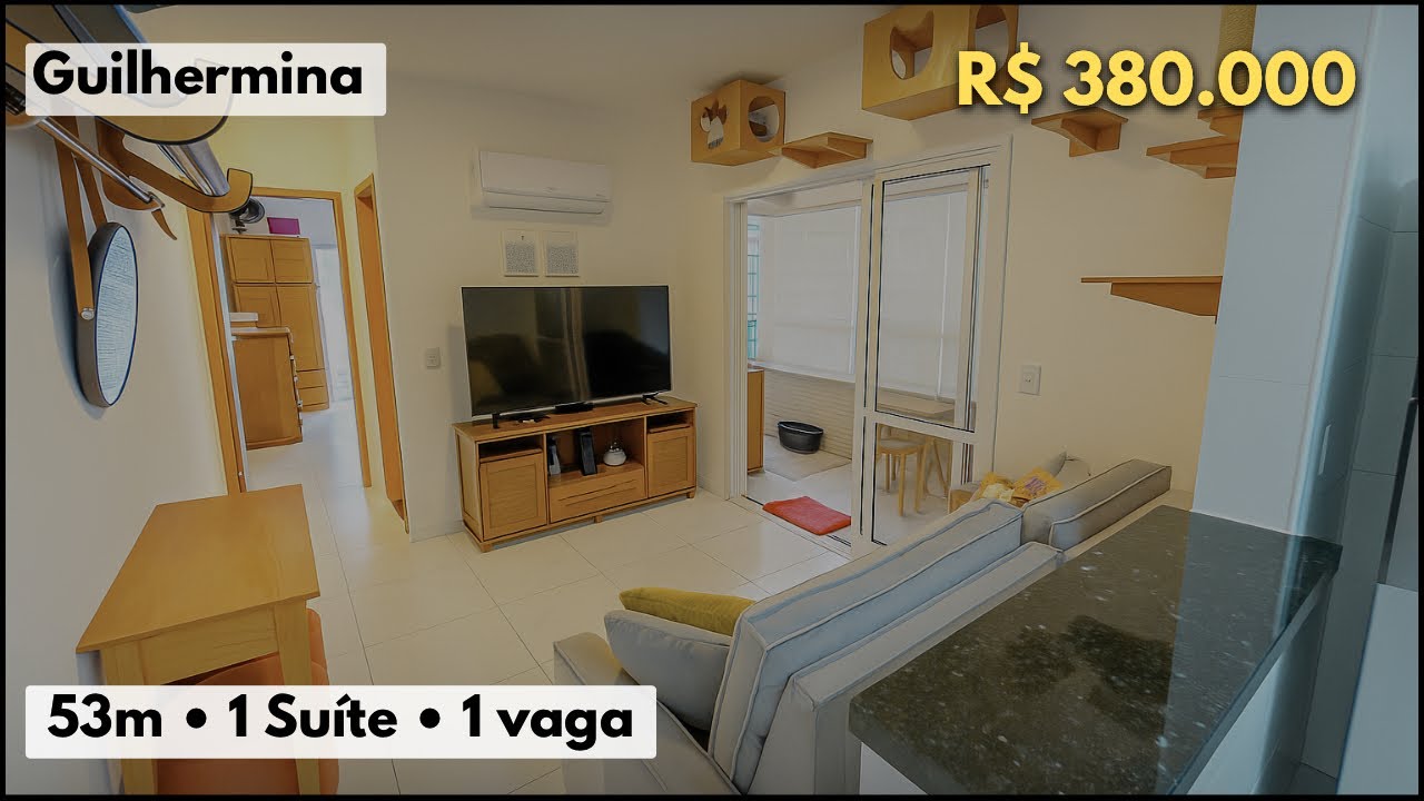 #712 APARTAMENTO COM 1 DORMITÓRIO NA GUILHERMINA - PRAIA GRANDE/SP