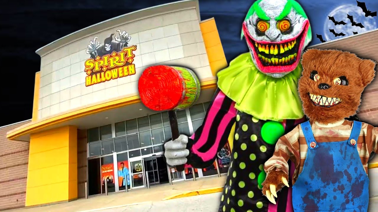 SPIRIT HALLOWEEN STORE TOUR with WACKY MOLE and ROAMING CREEPY BEAR