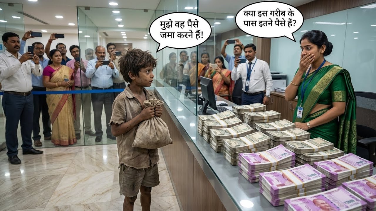 मुझे बैंक में पैसे जमा करने हैं. गरीब लड़का बोला, पैसा देख सबकी आंखें फटी रह गईं | Story