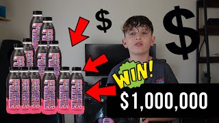 WE OPENED 12 BOTTLES OF PRIME X TO TRY AND FIND 1 MILLION DOLLARS TREASURE HUNT
