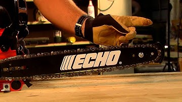 ECHO Pro-Tip: Installing a Chainsaw Guide Bar and Chain