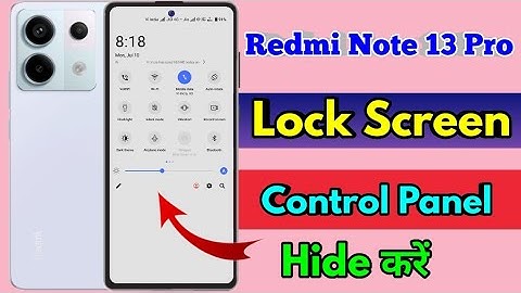 redmi note 13 pro lock screen notification panel hide, redmi note 13 pro notification bar off