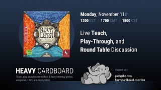 Nova Luna 2p Teaching, Play-through, & Round table by Heavy Cardboard