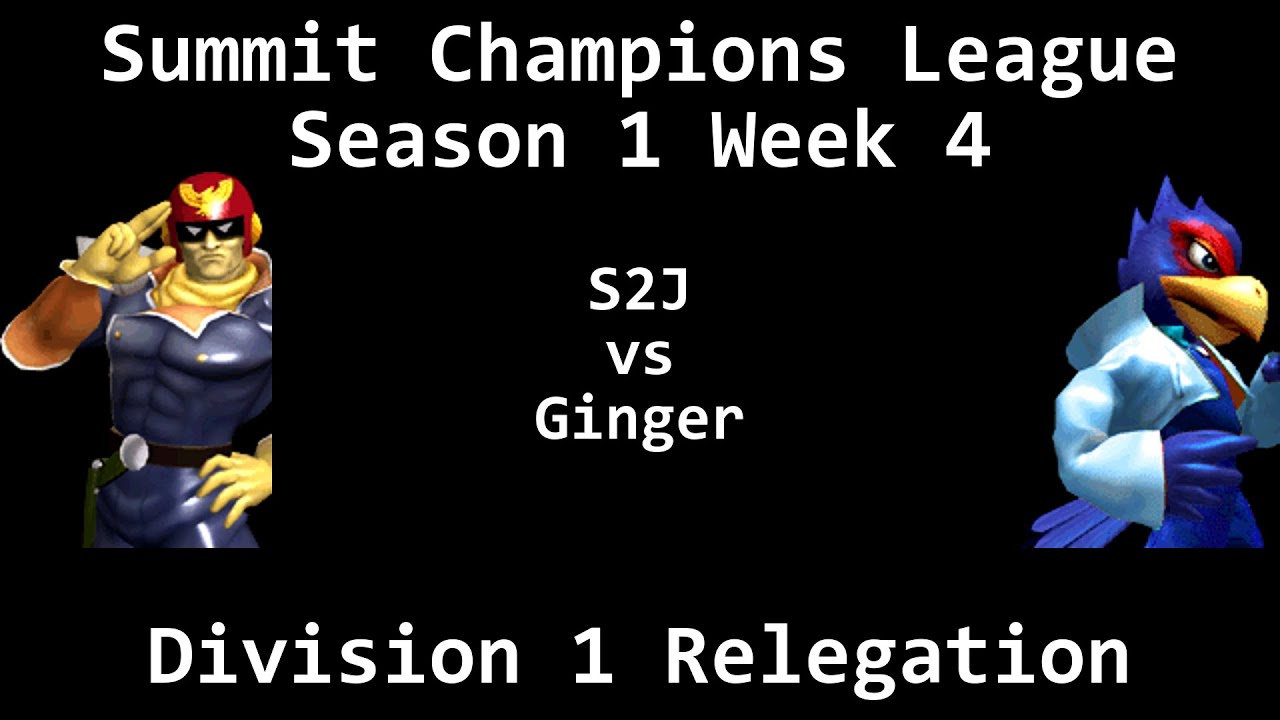 SCL1.4 - S2J (Captain Falcon) vs Ginger (Falco) - Division 1 Relegation