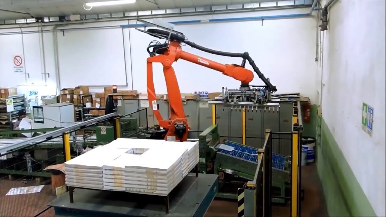 Comau NJ 110 - automatsko robotsko paletiziranje u proizvodnji papira