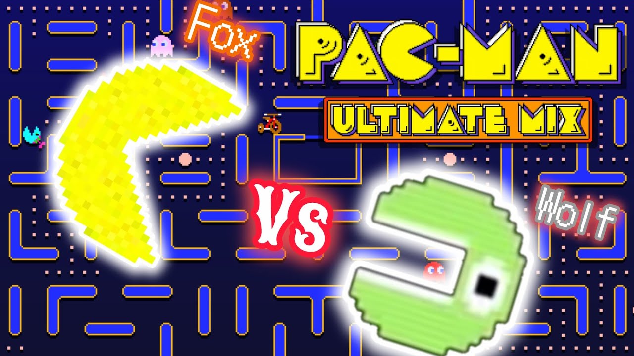 Pac Man ultimate mix craxy Fox vs su hermano wolf/ Pacman vs Circle guy ...