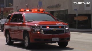 LAFD AP82, LIGHT FORCE 33 , RESCUE 833 RESPONDING