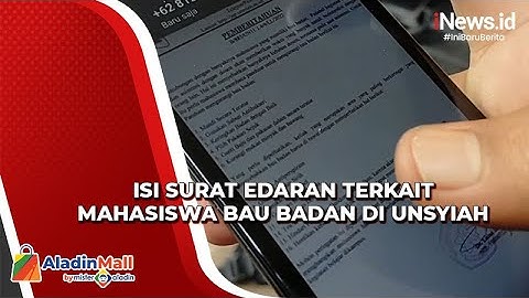 Begini Isi Surat Edaran Universitas Syiah Kuala terkait Mahasiswa Bau Badan