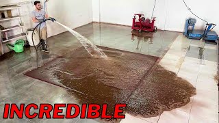 Sewer overflow - lncredible dirty carpet cleaning satisfying ASMR