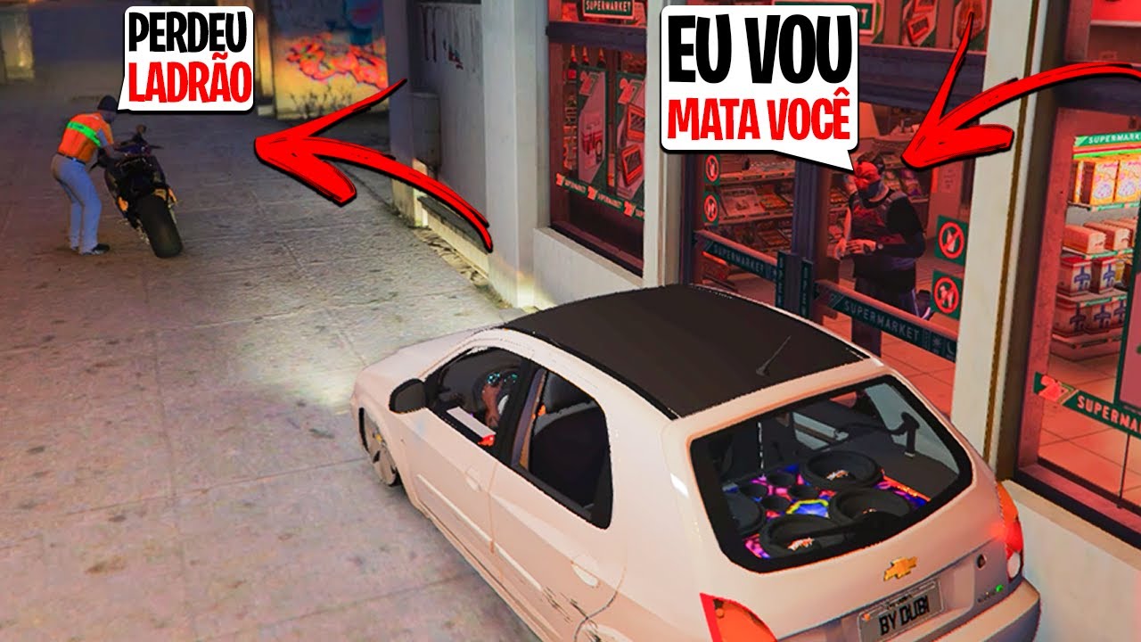 LADRÃO QUE ROUBA LADRÃO TEM CEM ANOS DE PERDÃO NO GTA 5 RP 🥶🔫😂