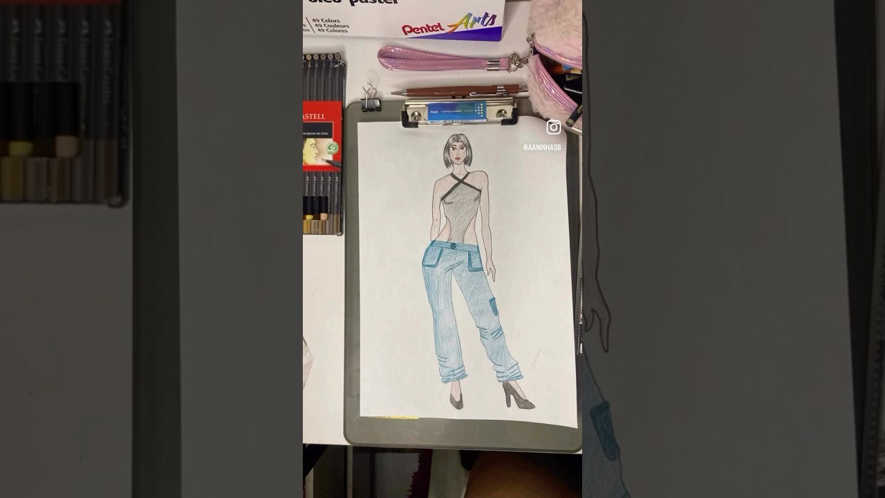 Desenho de moda com inspiração! 