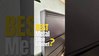 Is This the Best Metal Shoe Cabinet? Metal 4 Door Shoe Cabinet #review #shoes #shorts