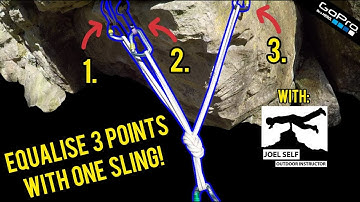 THREE piece anchor with ONE sling! (Climbing Focus) - A Video by Joel Self - Outdoor Instructor