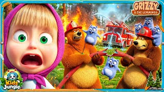 The Forest Is Burning! 🚒 Masha and the Bear vs Grizzy & Lemmings 🔥 New Cartoon 2026