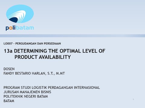 Video: Apa tingkat layanan yang optimal?