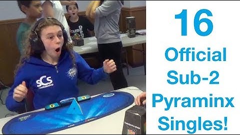 All Of My Official Sub-2 Pyraminx Singles! (16 Sub-2s!)